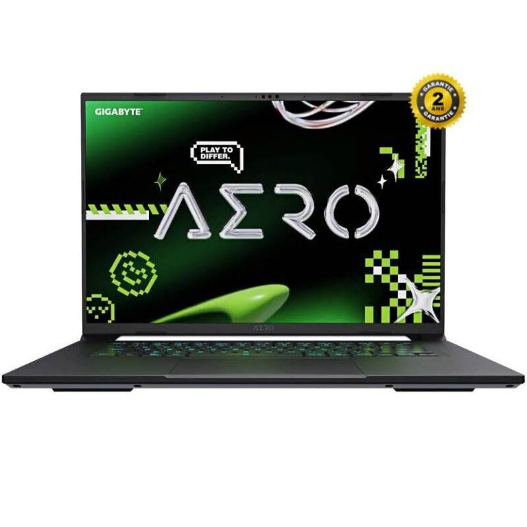 PC portable gamer GIGABYTE AERO X16 2WH vue de face