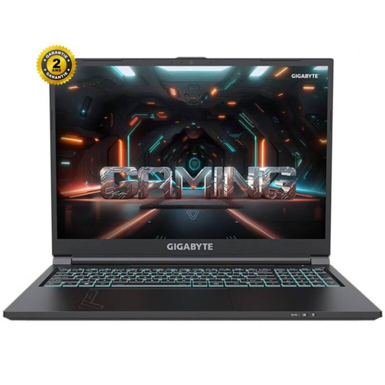 PC portable gamer GIGABYTE G6 KF vue de face