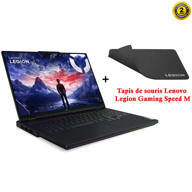 pc portable gamer lenovo legion pro 7 vue de face