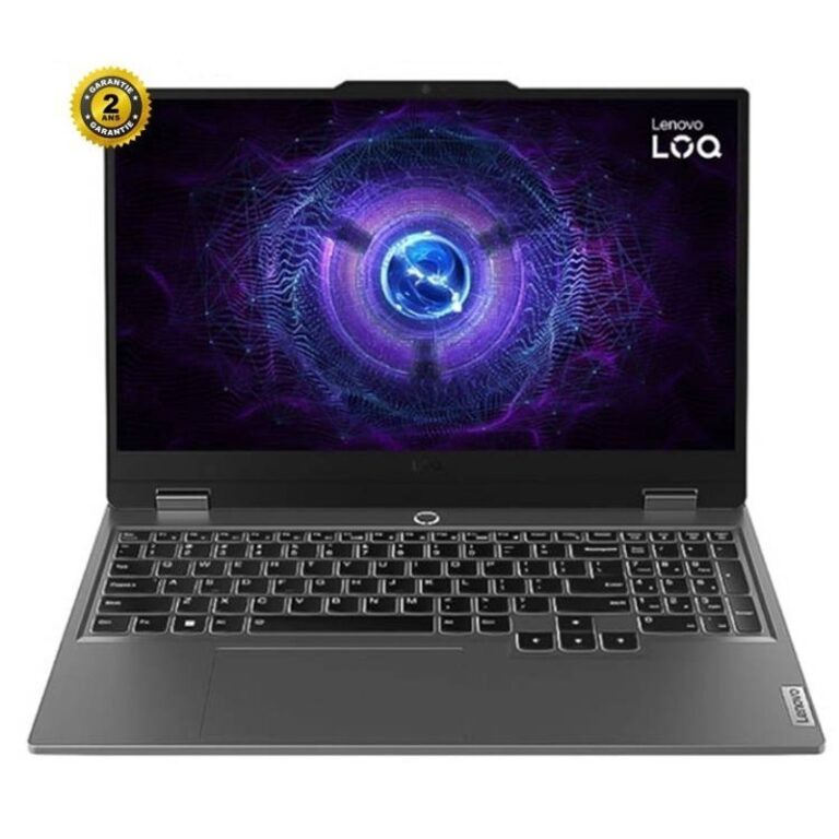 PC Portable Gamer LENOVO LOQ 15IAX9 vue de face