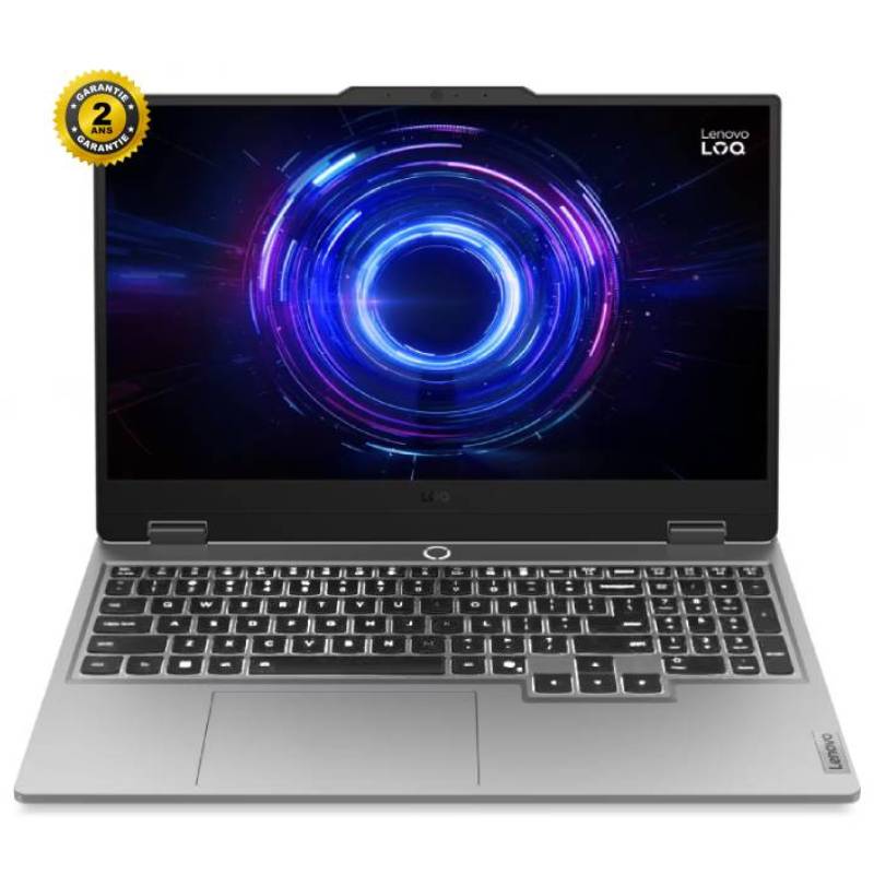 pc portable gamer lenovo loq 15irx10 i7 rtx 5050 vue de face