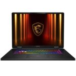 PC Portable Gamer MSI Crosshair 18 HX vue de face
