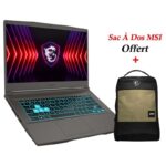 PC portable gamer MSI Thin 15 B13UCX vue de face