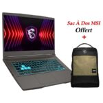 PC portable gamer MSI Thin 15 B13UCX vue de face
