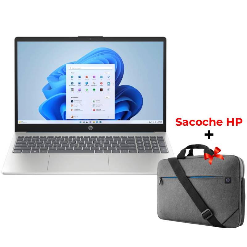 PC Portable HP 15-fc0091nk AMD Ryzen 5 vue de face
