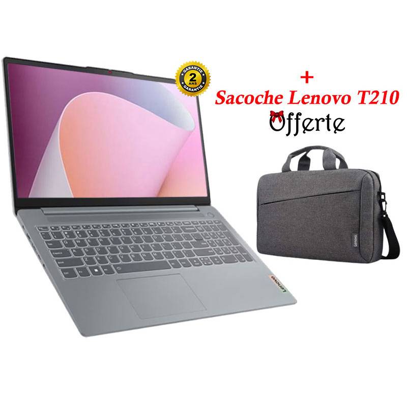 PC Portable LENOVO IdeaPad Slim 3 15AMN8 Ryzen 3 vue de face