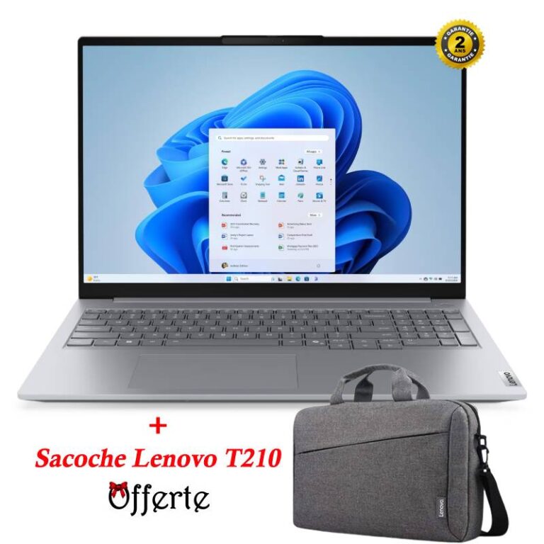 PC portable Lenovo ThinkBook 16 G8 IAL vue de face