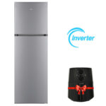 réfrigérateur TCL P425TMN NoFrost Inox vue de face