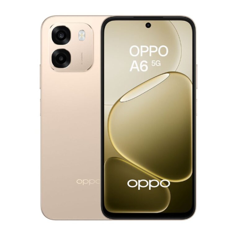 smartphone OPPO A6 5G 8Go 256Go vue de face