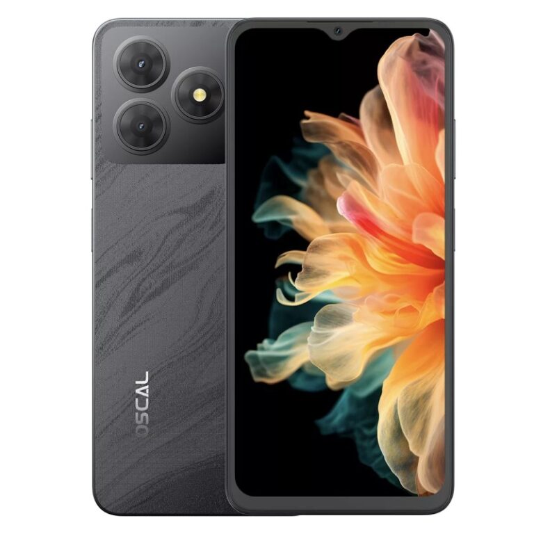 smartphone OSCAL Flat 2 noir vue de face