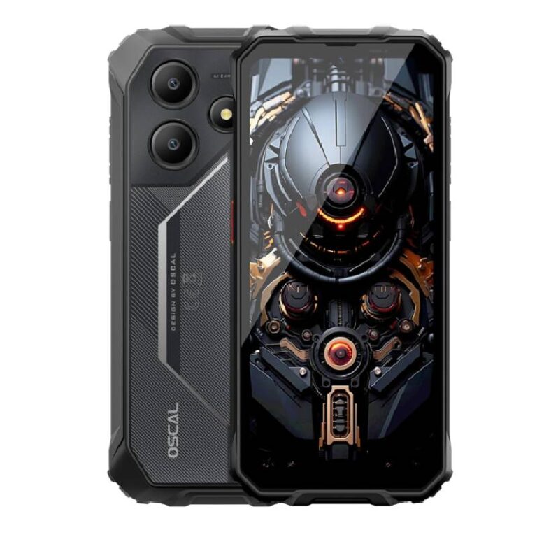smartphone OSCAL Marine 2 noir vue de face