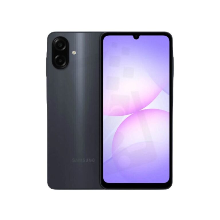 smartphone samsung galaxy a07 4go 64go noir vue de face