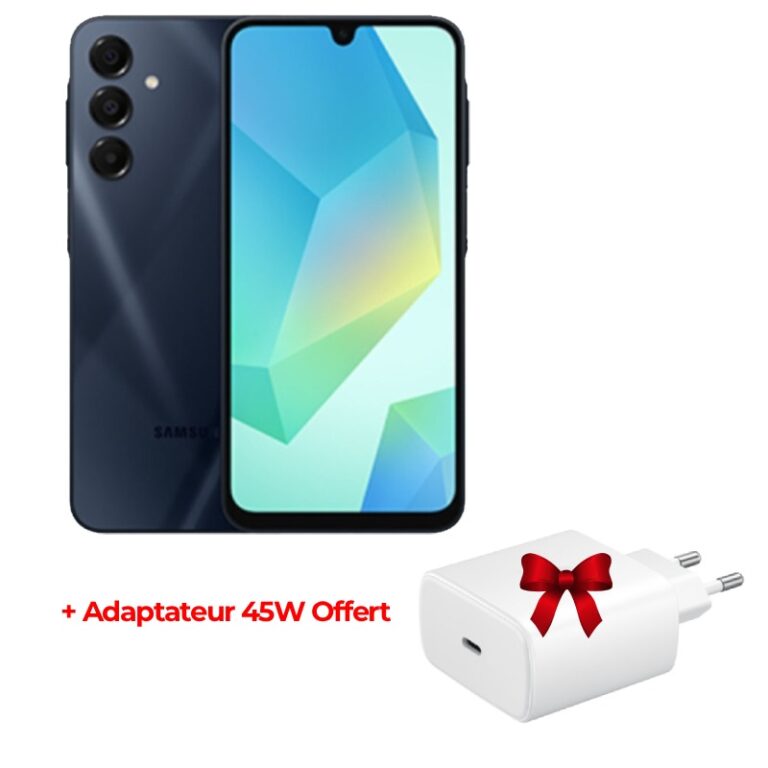 Samsung Galaxy A16 5G 8Go 256Go Noir vue de face