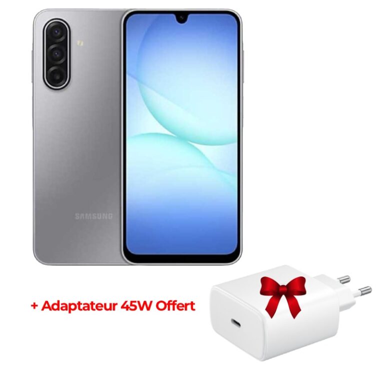 Samsung Galaxy A17 5G 6Go 128Go Gris vue de face