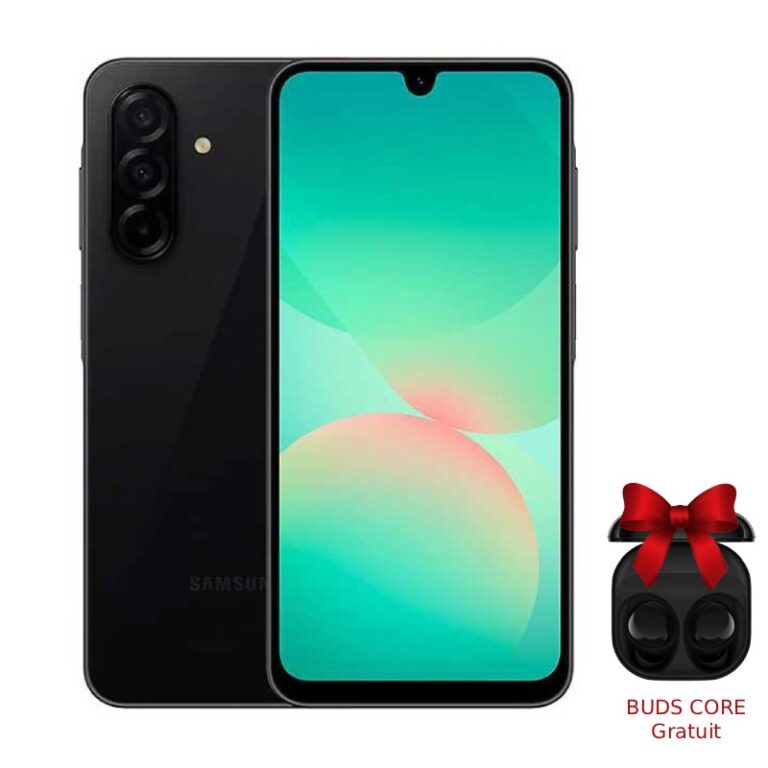 Samsung Galaxy A26 5G 128Go Noir vue de face