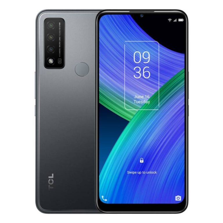 smartphone TCL 20R 5G 4Go 64Go vue de face