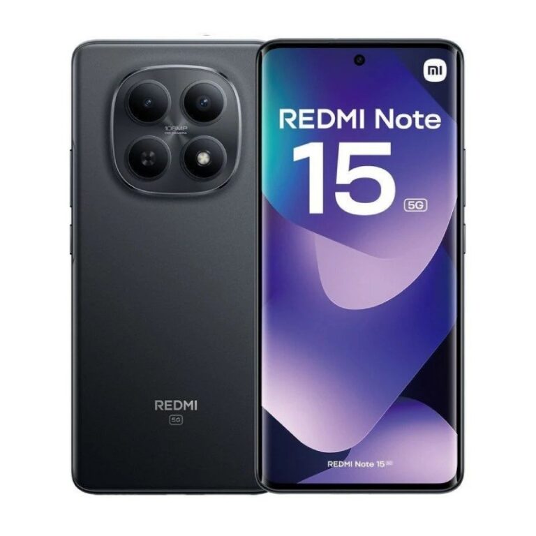 Xiaomi Redmi Note 15 5G Noir vue de face