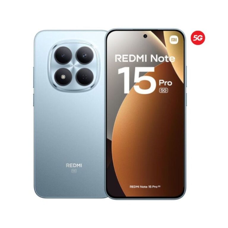 Xiaomi Redmi Note 15 Pro 5G 8Go 256Go Glacier Bleu vue de face