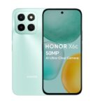 smartphone HONOR X6C 6Go 128Go Cyan vue de face