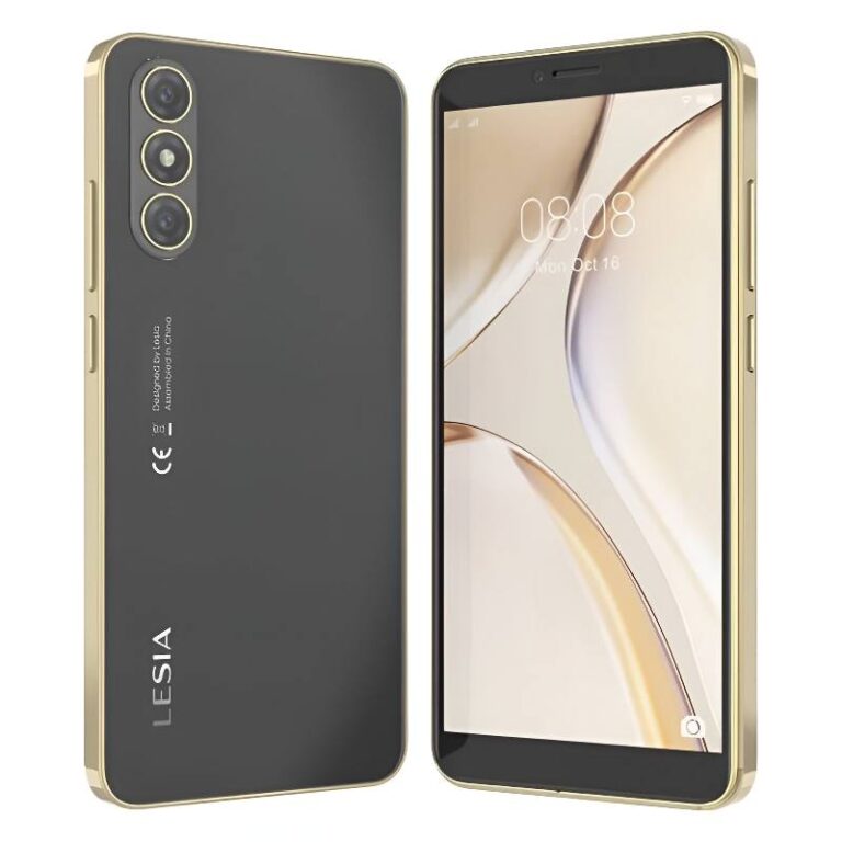 smartphone LESIA YOUNG 6 2Go 16Go Noir vue de face