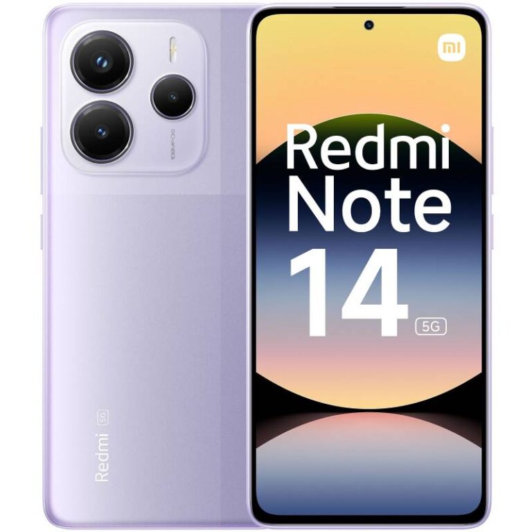 smartphone Xiaomi Redmi Note 14 5G vue de face