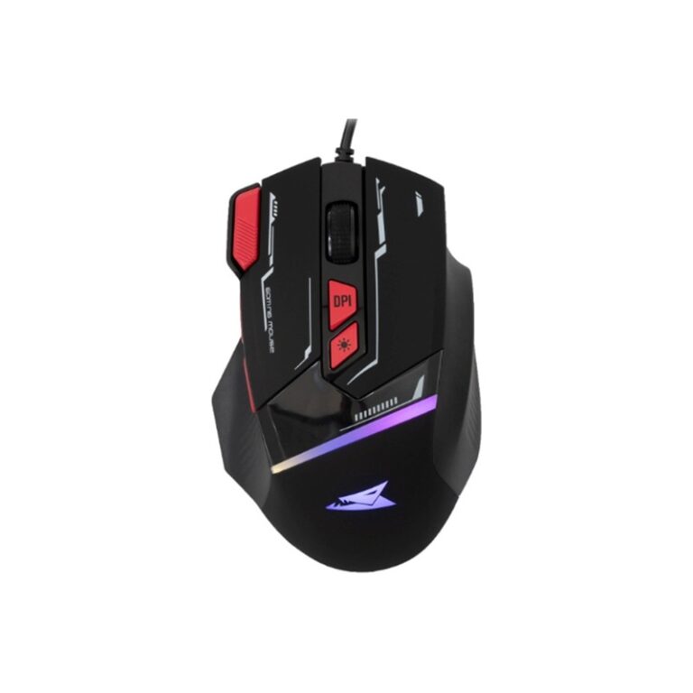 souris gamer BARACUDA MANTA BGM-041 noir vue de face