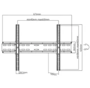 Support Mural Fixe SBOX PLB-2546T-2 Pour TV 37''-80'' meilleur prix tunisie