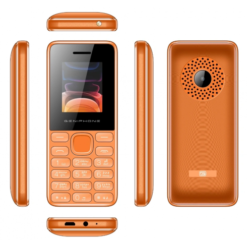 téléphone Geniphone A11 Mini Orange vue de face