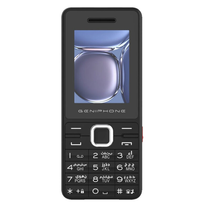 téléphone Geniphone A33 Noir vue de face