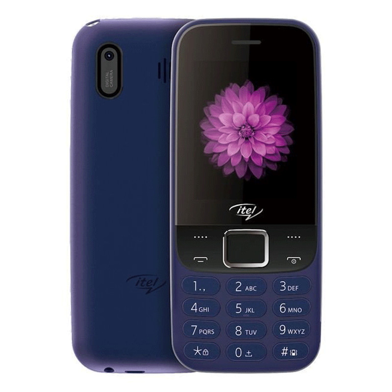 téléphone itel 5081 bleu vue de face