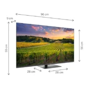 TV Thomson 43" QLED UHD 4K Google Tv - Gris foncé