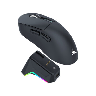 Souris Gamer WHITE SHARK WGM-5023 GAWAIN Wireless Noir – Image 2