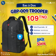Sac a Dos WHITE SHARK GBP-009 TROOPER 16" Noir