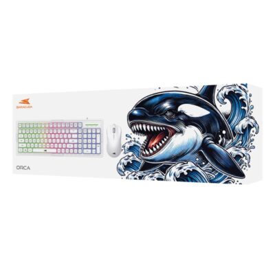 PACK Clavier et Souris BARACUDA BGC-012 ORCA Blanc – Image 4