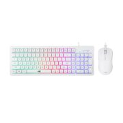PACK Clavier et Souris BARACUDA BGC-012 ORCA Blanc