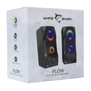 haut parleur white shark flow vue de côté