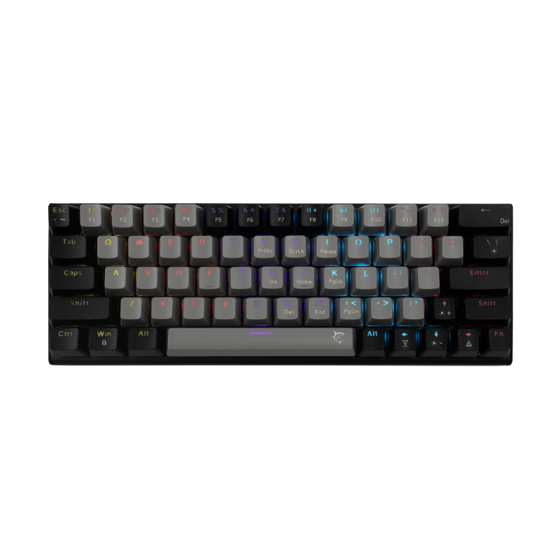 jj Clavier Gaming WHITE SHARK GK-002721V2 WAKIZASHI Blue Switchs Gris-Noir – Image 1