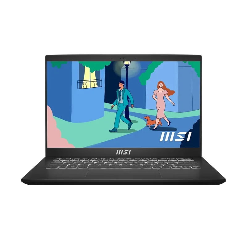 PC Portable MSI Modern 14 C7M vue de face PC Portable MSI Modern 14 C7M vue de face