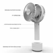 mini ventilateur portable INCA FMI-12B vue de côté