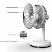 ventilateur portable INCA FMI-14B vue de côté