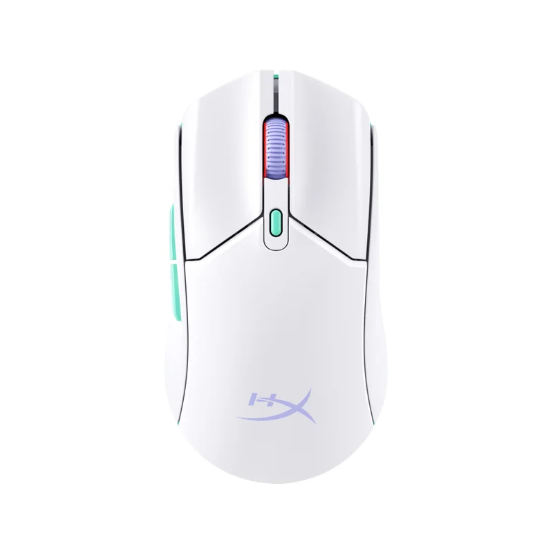 souris-gamer-hyperx-pulsefire-haste-2-core-wireless-white-vue-de-face souris gamer HyperX Pulsefire Haste 2 Core Wireless vue de face