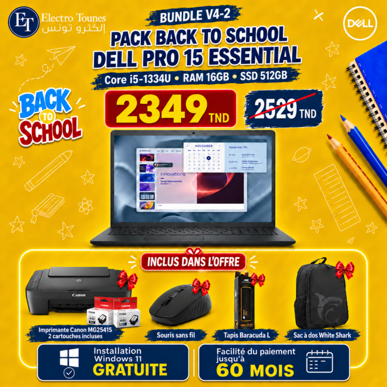 pc portable dell i5 avec accessoires
