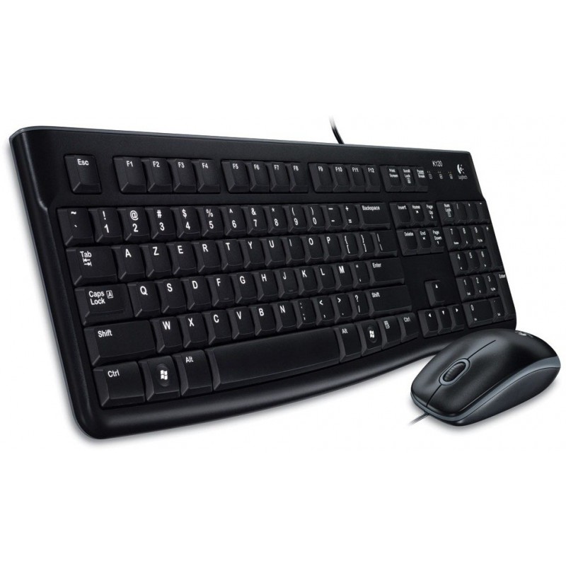 920-002539 PACK Clavier et Souris LOGITECH MK120 USB Noir – Image 1