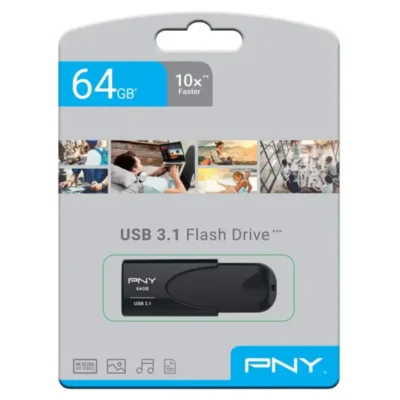CLE USB 3.1 PNY Attache 64Go Noir – Image 2