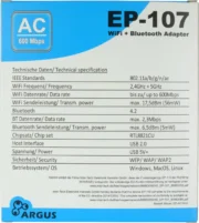 Cle ARGUS EP-107 WIFI / Bluetooth - 600 Mbit/s – Image 3