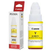 Bouteille d'encre Originale CANON GI 490 J- JAUNE