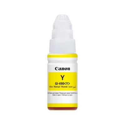 Bouteille d'encre Originale CANON GI 490 J- JAUNE – Image 2