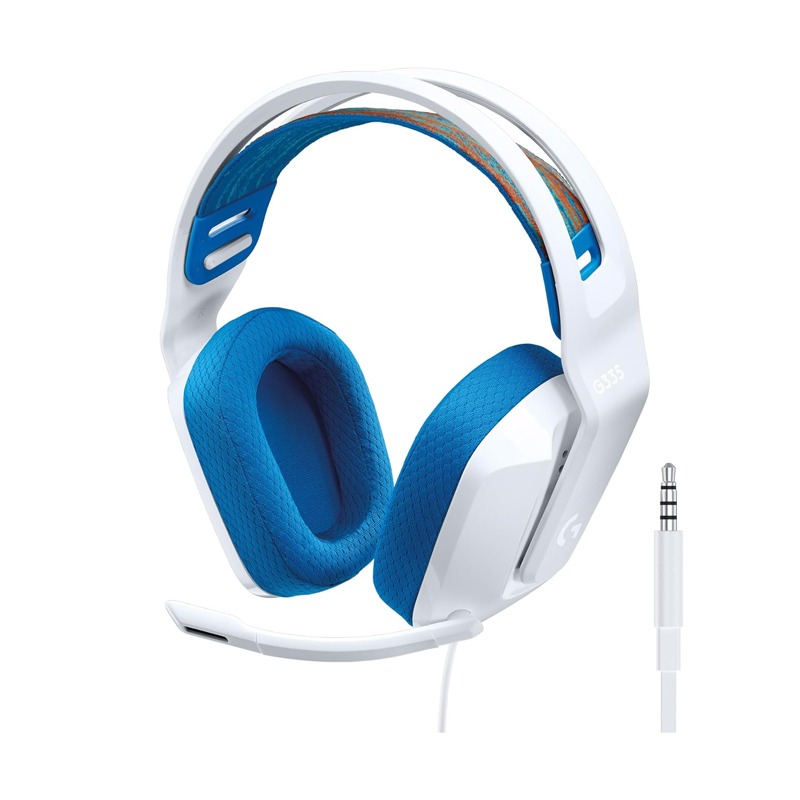 casque-filaire-gamer-logitech-g335-3-5mm-blanc-c Casque Gaming LOGITECH G335 Blanc – Image 1