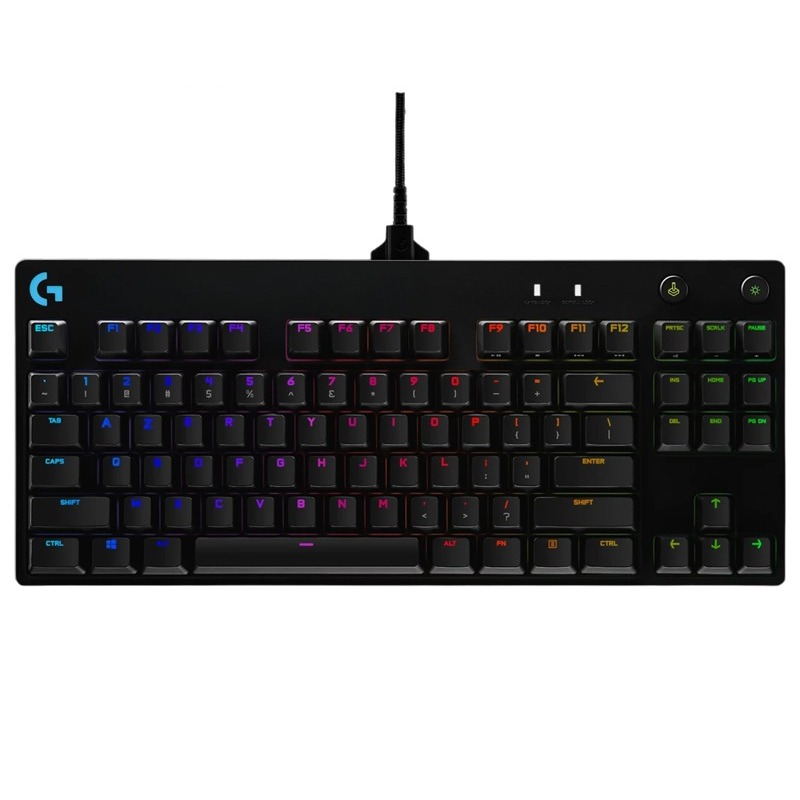 clavier-gamer-filaire-logitech-g-pro-mecanique-noir-h Clavier Gaming LOGITECH G PRO TKL Noir – Image 1