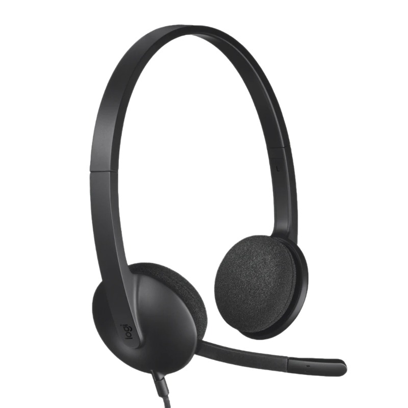 micro-casque-filaire-logitech-usb-stereo-h340-noir-x Casque LOGITECH H340 USB Stereo – Image 1